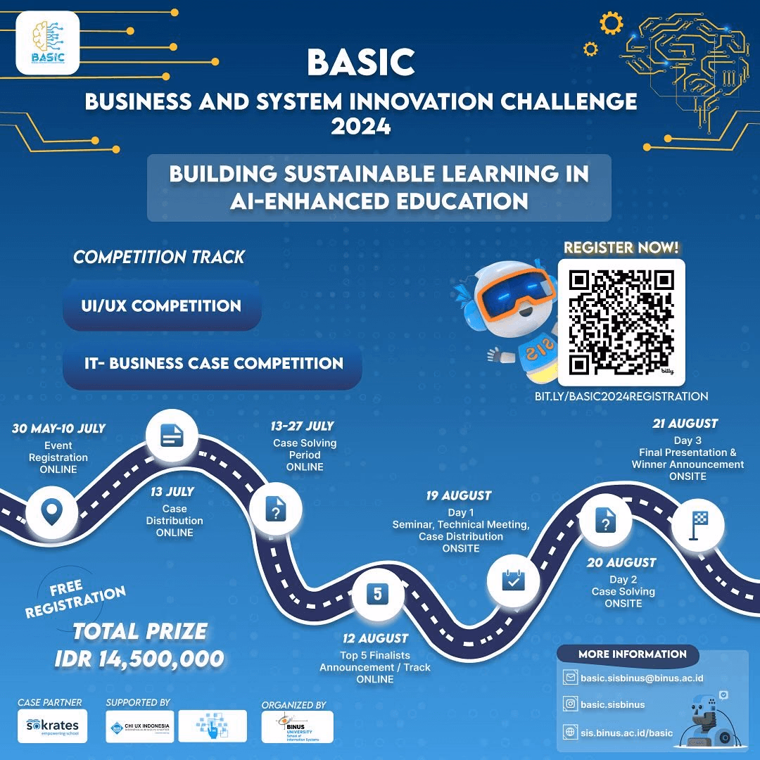 BASIC international UI/UX competition poster.